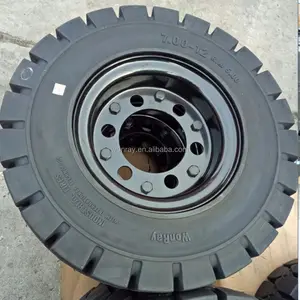stress wheel doosan d40s-5 spare parts 7.00-12 solid forklift tire