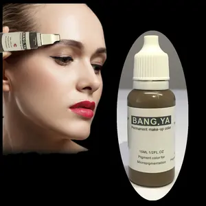 Tinta Tato Alis, Kosmetik Organik Permanen Makeup Pigmen untuk Alis Bibir dan Eyeliner