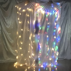 Bestdance danza del ventre <span class=keywords><strong>LED</strong></span> Fan veli Fan del Festival veli con <span class=keywords><strong>luci</strong></span> a <span class=keywords><strong>LED</strong></span> OEM - Product Image 3