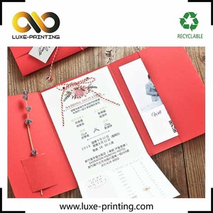 Recepción invitación fecha atar embalaje tarjetas textura especial sobre papel de arte con la naturaleza Kraft marrón color - Product Image 3
