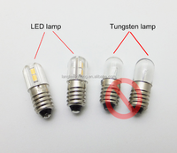 E10 bombilla LED 6V 1W 100LM 6V 12V 24V 36V 36V Ba9s bombilla de luz