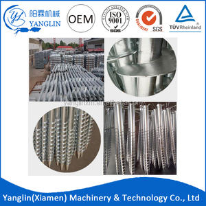 De alta Calidad Galvanizado en Caliente Q235 tornillo pile driver con Brida - Product Image 2