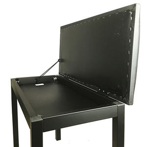 Aksesori instrumen Piano Keyboard bangku bangku Piano hitam dapat disesuaikan langsung pabrikan - Product Image 2