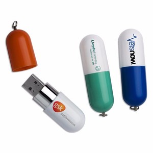 Quà Tặng Khuyến Mại Hiệu Thuốc Đĩa Nhớ Usb Hình Viên Nang 2GB 4GB 8GB 16GB 32GB In Logo Tùy Chỉnh Trên Ổ Đĩa Ngón Tay Cái - Product Image 1