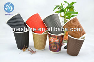 Recta/s/<span class=keywords><strong>ola</strong></span> ondulación de <span class=keywords><strong>la</strong></span> pared de papel taza de café - Product Image 1