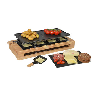 Grill électrique FENGYE <span class=keywords><strong>pour</strong></span> raclette française, surface antiadhésive PFA, contrôle de la température par micro-ordinateur, <span class=keywords><strong>plaque</strong></span> de cuisson en fonte <span class=keywords><strong>pour</strong></span> usage domestique - Product Image 4