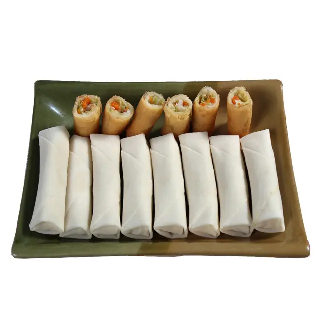 Fried Instant Food Frozen Vegetarian Cooking Crispy Spring Roll 15g with Halal