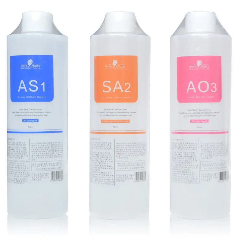 Aqua пилинг решение 3 бутылки Аква Сыворотка для лица Hydra дермабразия лица Сыворотка для нормальной кожи