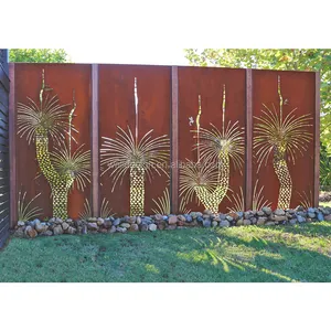 garden landscape corten steel outdoor metal art