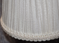 Mini pince plissée de haute qualité sur ampoule pince bougie lustre en cristal décoration abat-jour en tissu