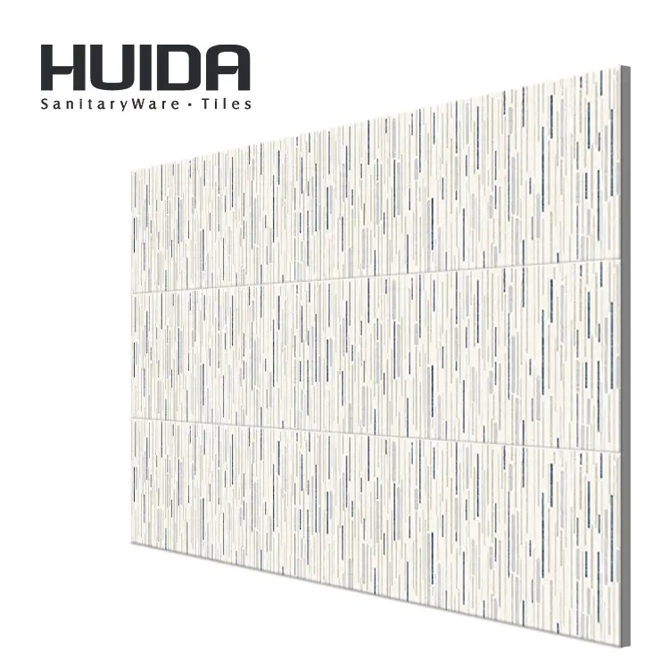 HUIDA sıhhi tesisat beyaz mavi gri renk 300*600mm duvar karosu mutfak fayansı banyo fayansı QPYW06105H