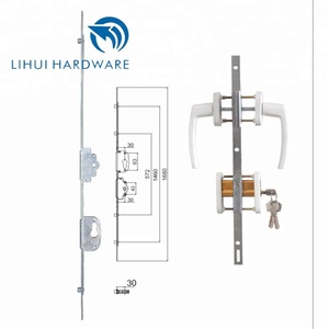 <span class=keywords><strong>Serrure</strong></span> de porte à tige espagnole en PVC LH-ED07 - Product Image 2