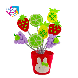 Educational Toys Kids Creative Arts Crafts DIY Sets Handmade Flower Pot 3D <strong>Felt</strong> Craft <strong>Kit</strong> for Kids - Product Image 6