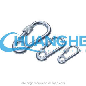 ตะขอคาราบิเนอร์แบบสะท้อนแสงทำจากโลหะผสมสังกะสีพร้อมพวงกุญแจ - Product Image 3