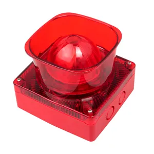 An Ninh Báo Động Còi Điện 220V Báo Động Còi Báo Động Sirene Red DC12V / 24V / 220V