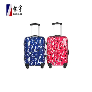 Kızlar için 2024 özelleştirilmiş moda renkli desen baskı bavul su geçirmez tasarımcı bagaj