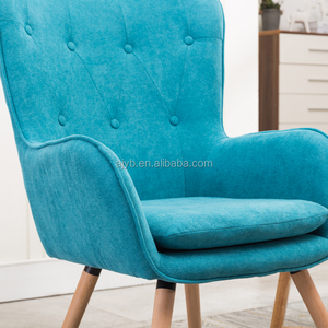 Vente chaude style de mode usage commercial <span class=keywords><strong>dossier</strong></span> <span class=keywords><strong>haut</strong></span> tissu salon <span class=keywords><strong>chaise</strong></span> de loisirs avec des jambes de <span class=keywords><strong>bois</strong></span> - Product Image 4