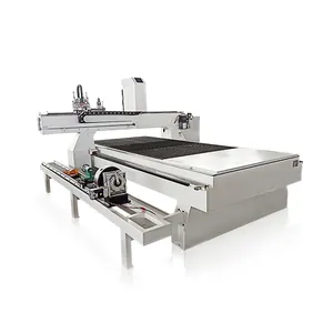 Çin 1325 4 eksen ahşap CNC Router 3D ağaç İşleme makinesi ile döner eksen