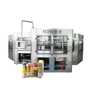 Aseptische Oranje/Apple Sap Monoblock 3in1 Pet-fles Vulmachine