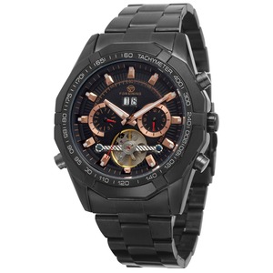 Forsining — montre automatique en acier inoxydable pour hommes, marque de luxe, couleur or, vente en gros, chinoise - Product Image 2