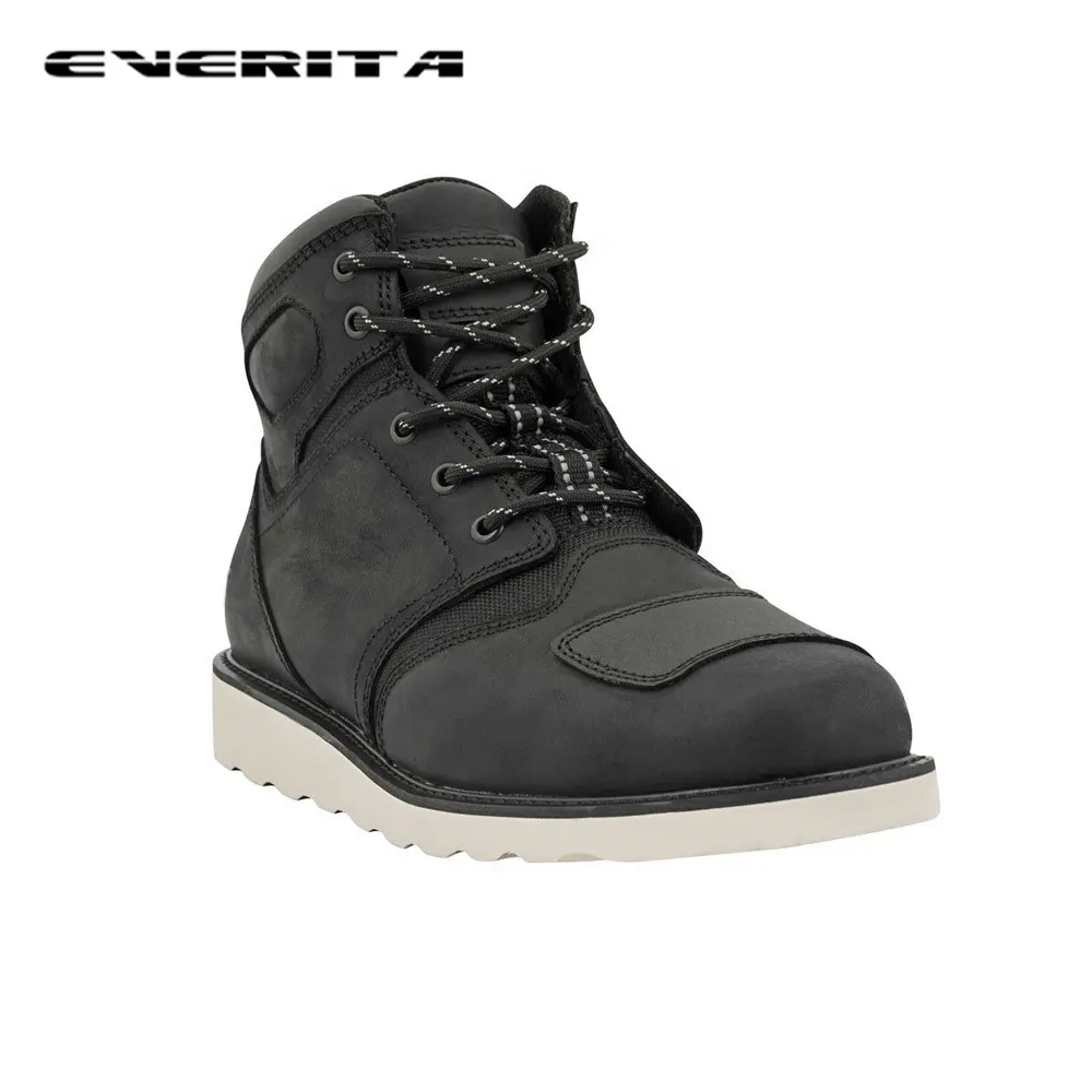 Latest Fashion CE Pass Casual Motorcycle Boots Comfortable Lace Up Moto Shoes For Men