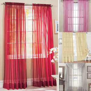 Colcha de casa listas y paneles transparentes de cortina de ventana a juego, Ideas de nuevos productos 2019 Organza Cortinas Para Sala de estar/ - Product Image 4