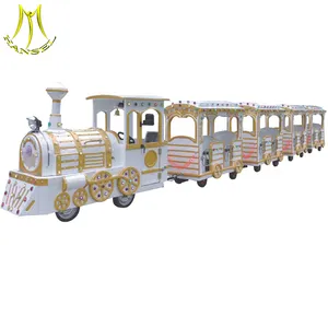 Hansel amusement rides manufacturer battery electric trackless train ride for sales