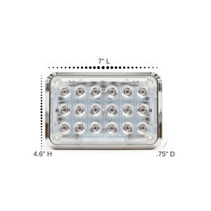 54W Hochwertige Stroboskop-Warnleuchte für den Kühlergrill, Wasserdichte Notfall-Aufbauleuchte für die Polizei - Product Image 2