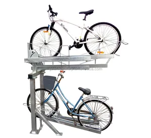 Double tier bicycle stand bike skateboard bike rack storage rack