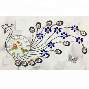 DIY Painting 70*50CM Modern <strong>Decoration</strong> Custom 3D Crystal Diamond Painting <strong>Wall</strong> <strong>Clock</strong> - Product Image 1