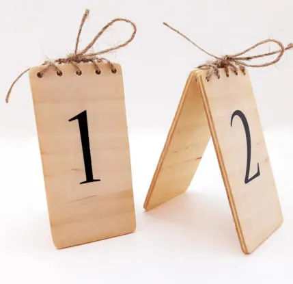 Custom Wood Wedding Table Numbers,Wood Restaurant Table Numbers