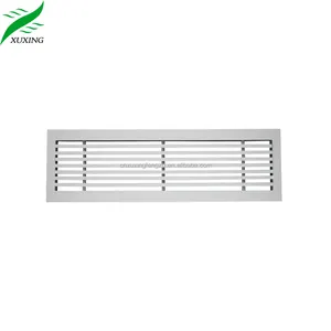 Barre linéaire en aluminium à 0 degrés, système de climatisation sur grille, diffuseur d'air