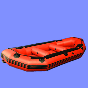 Raft gonflable en PVC durable pour 6 personnes, 365x187cm, certifié CE, avec plancher en <span class=keywords><strong>Plato</strong></span> 2000D pour le rafting en eaux vives - Product Image 4