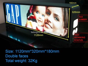 Led full color led <span class=keywords><strong>digital</strong></span> p5 3g gps. signe de la publicité taxi top qualité à travers le monde - Product Image 1