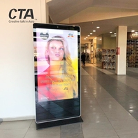 Ztto — rétro-éclairage led LCD avec écran tactile, affichage numérique totem 4k