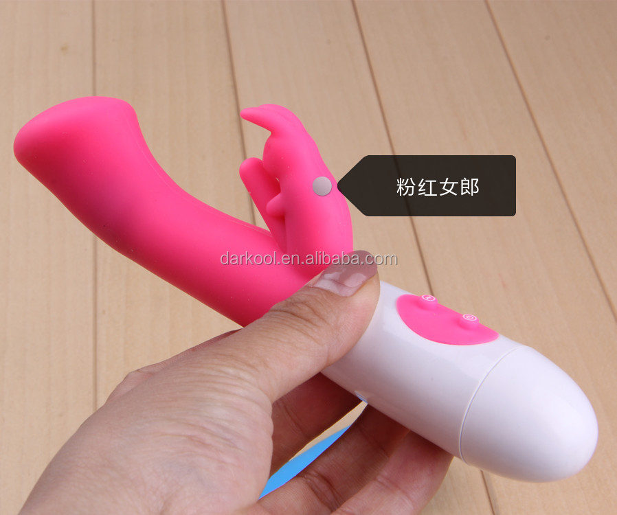 DG-002 Silicone Dual Fake Dildo Rabbit Vibrators
