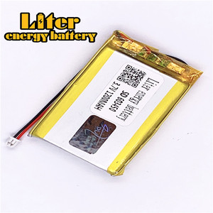 Plug 1,25-2 p 3,7 V 603450 1200 mAh rechargeable LiPo battery solar Li ion polymer lithium battery with PCM - Product Image 1