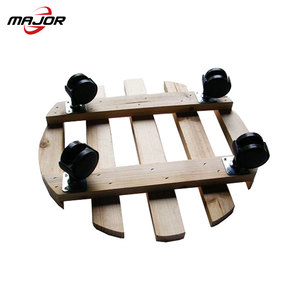 Vier rad hartholz garten pflanze blumentopf basis dolly <span class=keywords><strong>mover</strong></span> warenkorb - Product Image 5