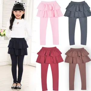 Hot selling Spring Autumn girls leggings cotton lovely baby Cake skirt pants kids Leggings