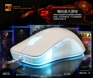 <span class=keywords><strong>Souris</strong></span> optique de jeu filaire R8 6d, disponible en noir et blanc, avec connexion USB, meilleure vente - Product Image 3