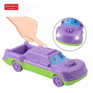 Pièce ensemble musique lumières en plastique magnétique bébé jouet intéressant l'assemblée - Product Image 3