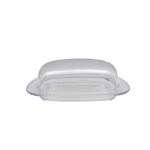 Transparent Reusable Cheese small plastic butter dish for Storing