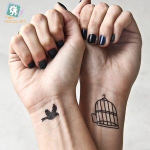 16 Fogli di Disegni Classici per Tatuaggi Neri, Tatuaggi Temporanei Finti per il Corpo, Tatuaggi Temporanei Misti con Teschio, Arte Corporea Stampata in 3D - Product Image 3