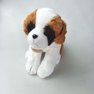 Güzel 20cm İsviçre peluş Saint <span class=keywords><strong>Bernard</strong></span> köpek oyuncak varil özel logo - Product Image 3
