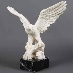 JK Marmor-Statue Tierskulptur Adler-Skulpturen