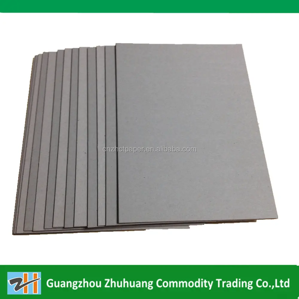 Carton paper laminated grey chipboard