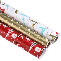 OEMPROMO מותאם אישית נייר עטיפת נייר עטיפת מתנת חג המולד עמיד למים