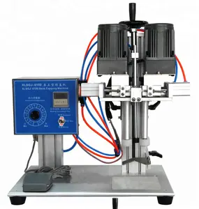 Nuevo barato Semi-automática botella de la bomba de espray de la máquina de tapado/tapas de botella de plástico/tapa de la prensa del calor de la máquina para la venta