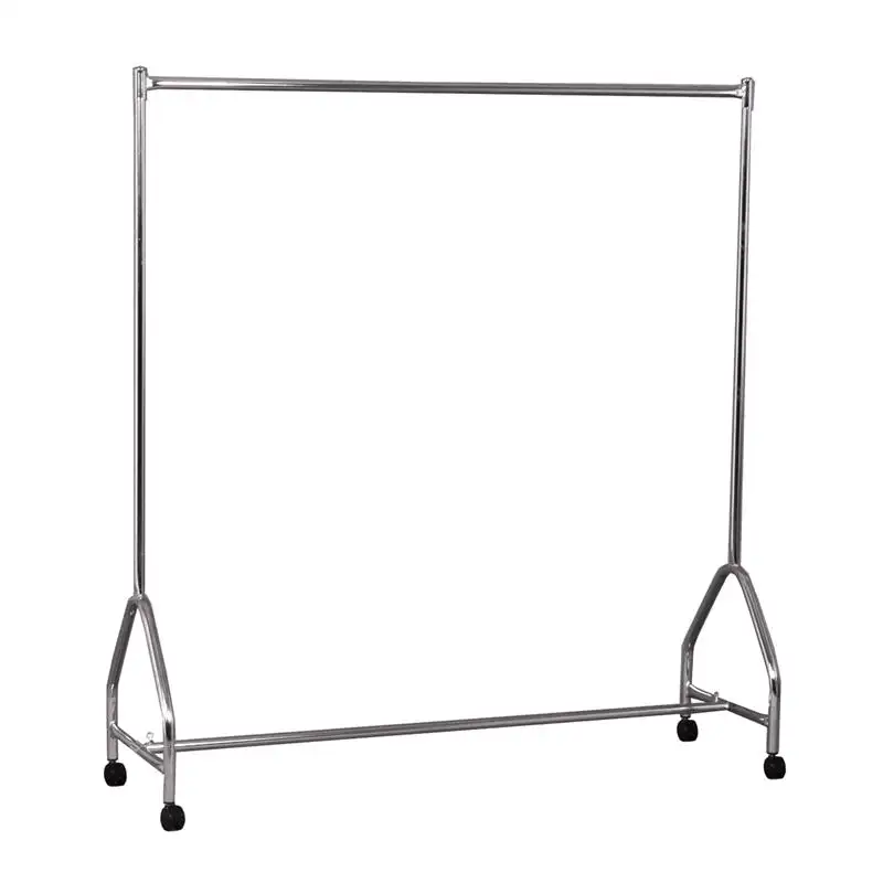 Singolo Rail In Metallo Vestiti Appesi Bar Display Rack Indumenti Mensola di Esposizione Negozio di Abbigliamento