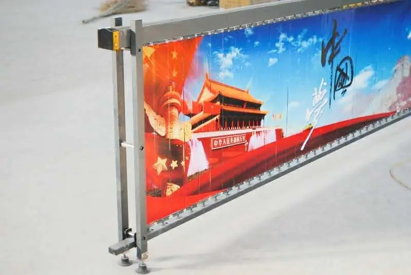 Electric Barrier Manufacturer High Quality Accordion Commercial Electrical Automatic Parking Advertising Boom Gate Barrier